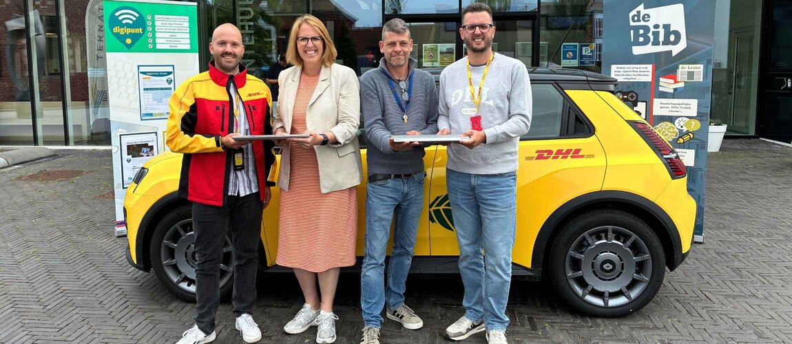 DHL overhandigt 40 laptops aan gemeente Ternat