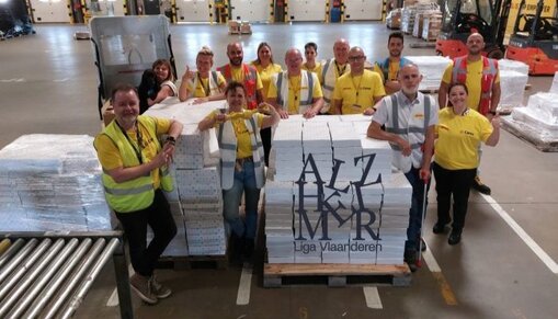 DHL inpakactie voor Alzheimerliga Vlaanderen
