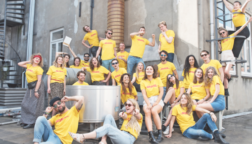 stagiaires groep studenten
